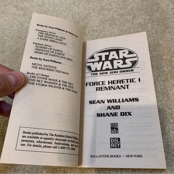 Star Wars New Jedi Order Series Force Heretic Trilogy Lot of 3 Paperback Books - Picture 10 of 16